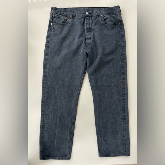 Levi's 501 Men's Dusty Blue Gray Straight Jeans Size 42x31 - Picture 1 of 8